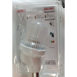 30353 LALIZAS LAMPA NAWIGACYJNA MASZT NIERDZEWNY Z LAMPĄ TOPOWĄ BIAŁY 130CM