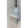 30353 LALIZAS LAMPA NAWIGACYJNA MASZT NIERDZEWNY Z LAMPĄ TOPOWĄ BIAŁY 130CM