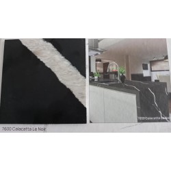 7600 CALACATTA LE NOIR AVANT QUARTZ PŁYTA 1600X3200X20MM CZARNY Z BEŻOWYMI ŻYŁAMI 5,12m²