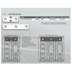 5079072 TBS ELECTRONICS DCM Płytki łączące Link Plate (rozstaw 50mm) (zestaw 2 sztuki)