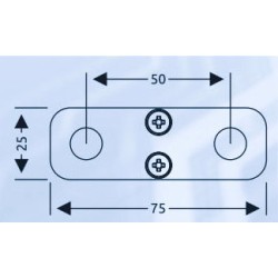 5079072 TBS ELECTRONICS DCM Płytki łączące Link Plate (rozstaw 50mm) (zestaw 2 sztuki)