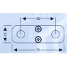 5079072 TBS ELECTRONICS DCM Płytki łączące Link Plate (rozstaw 50mm) (zestaw 2 sztuki)