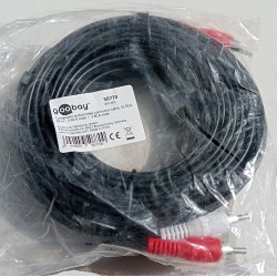 CABLE-521/10 GOOBAY KABEL 3X CHINCH z obu stron 10M (3X RCA-RCA)