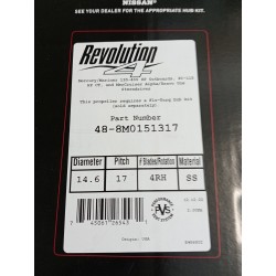 48-8M0151317 MERCURY ŚRUBA NAPĘDOWA REVOLUTION4 14.6x17" RH