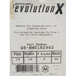 8M0182943 MERCURY ŚRUBA NAPĘDOWA REVOLUTION X 16.8x19" LH