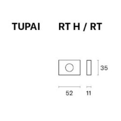 4075 RT TUPAI Rozeta WC do klamki chrom błyszczący