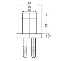 8876ACR OMNIRES UCHWYT PUNKTOWY
