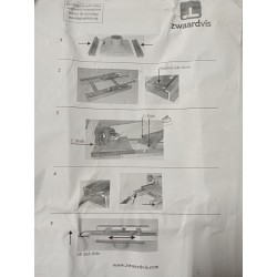 Z.64220 ZWAARDVIS ALUMINIOWY SYSTEM PROWADNICY DO STOŁU LUB KRZESŁA 180MM instrukcja