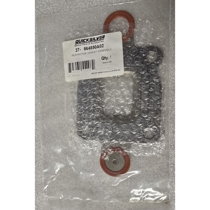 27-864850A02 QUICKSILVER USZCZELKA WYDECHU RISER MERCRUISER 4.3/5,0/5,7/6,2L V8