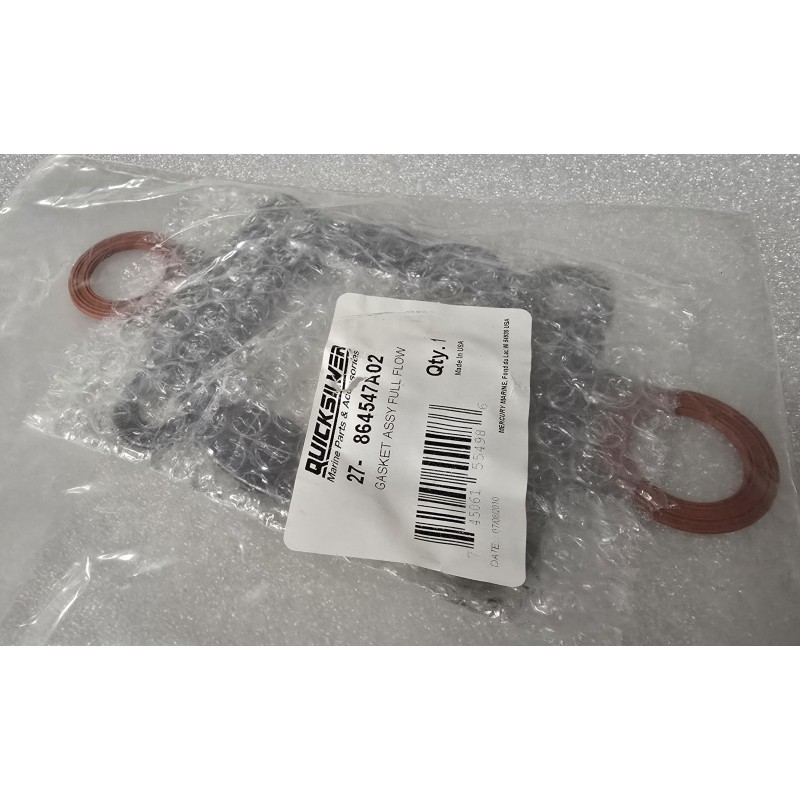 27-864547A02 QUICKSILVER USZCZELKA WYDECHU RISER MERCRUISER 4.3 5.0 5.7 6.2L V8 350 MAG ALPHA BRAVO