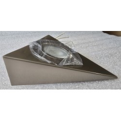 TRÓJKĄT HALOGEN PODSZAWKOWA OPRAWA PUNKTOWA SATYNA G4 20W 12V JC