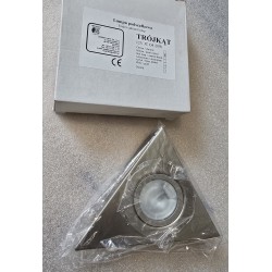 TRÓJKĄT HALOGEN PODSZAWKOWA OPRAWA PUNKTOWA SATYNA G4 20W 12V JC