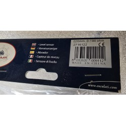 27.161.22 OSCULATI CZUJNIK POZIOMU PALIWA L-220MM 0-190ohm
