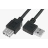 CAB-USB2AAF/2-K BQ CABLE PRZEDŁUŻACZ USB 1,8M WTYK KĄTOWY GNIAZDO