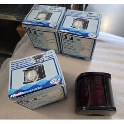 2LT002984331 HELLA MARINE NAWIGACYJNE ŚWIATŁO BURTOWE LEWE CZARNO CZERWONE 12V (POWYSTAWOWE)