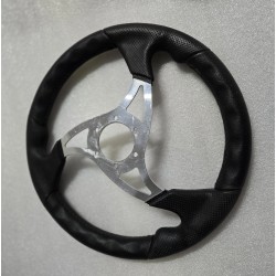 SW0079 VOLANTEC EQ-RAPTOR KIEROWNICA ⌀360MM CZARNO SREBRNA