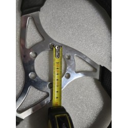 SW0079 VOLANTEC EQ-RAPTOR KIEROWNICA ⌀360MM CZARNO SREBRNA
