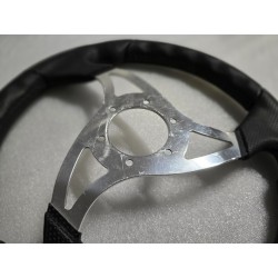 SW0079 VOLANTEC EQ-RAPTOR KIEROWNICA ⌀360MM CZARNO SREBRNA