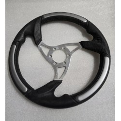 SW0079-CO-03 VOLANTEC EQ-RAPTOR KIEROWNICA ⌀360MM CZARNO SREBRNA
