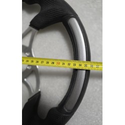 SW0079 VOLANTEC EQ-RAPTOR KIEROWNICA ⌀360MM CZARNO SREBRNA