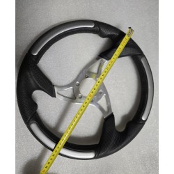 SW0079 VOLANTEC EQ-RAPTOR KIEROWNICA ⌀360MM CZARNO SREBRNA