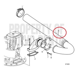 22896527 VOLVO PENTA Rura wydechowa 23521190