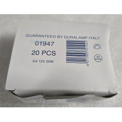 01947 DURALAMP ŻARÓWKA HALOGENOWA 20W G4 12V 20 SZTUK