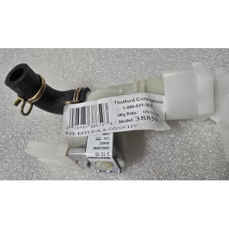38859 THETFORD TECMA (ROBERSHAW) ELEKTROZAWÓR DO TOALETY Z KOLANKAMI EASYFIT PREMIUM PLUS 12V
