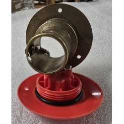 13925 WLEW PALIWA Z BRĄZU Z KORKIEM PVC NA ŁAŃCUSZKU (Z4343+Z1874)