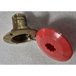 13925 WLEW PALIWA Z BRĄZU Z KORKIEM PVC NA ŁAŃCUSZKU (Z4343+Z1874)