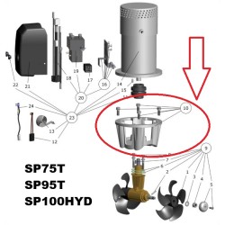 8 0500 SIDE-POWER SLEIPNER WSPORNIK SILNIKA STERU STRUMIENIOWEGO