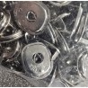 814228670 MSyn Zapięcie "Lift the dot" Nogi (7mm) mosiężne niklowane (ZESTAW 100 sztuk)
