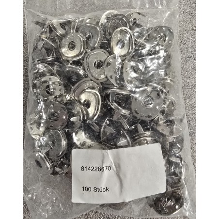 814228670 MSyn Zapięcie "Lift the dot" Nogi (7mm) mosiężne niklowane (ZESTAW 100 sztuk)