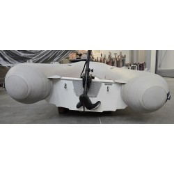 PRI240V PLASTIMO PONTON ZE SZTYWNYM DNEM + SILNIK FLOVER 45LBS (POTESTOWY)