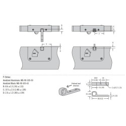 MG-90-105-61 SOUTHCO MOBELLA SECURE P-STRIKE (OPAKOWANIE 30 SZTUK)
