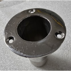 GNIAZDO (SZYJKA) Z KOŁNIERZEM NA 3 ŚRUBY ZE STALI NIERDZEWNEJ (OUTLET) 100x60x30