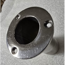 GNIAZDO (SZYJKA) Z KOŁNIERZEM NA 3 ŚRUBY ZE STALI NIERDZEWNEJ (OUTLET) 100x60x30