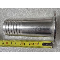 GNIAZDO (SZYJKA) Z KOŁNIERZEM NA 3 ŚRUBY ZE STALI NIERDZEWNEJ (OUTLET) 100x60x30