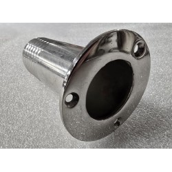 GNIAZDO (SZYJKA) Z KOŁNIERZEM NA 3 ŚRUBY ZE STALI NIERDZEWNEJ (OUTLET) 100x60x30