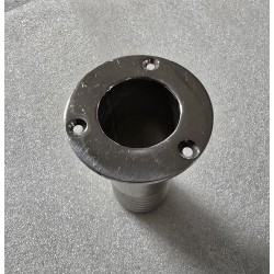 GNIAZDO (SZYJKA) Z KOŁNIERZEM NA 3 ŚRUBY ZE STALI NIERDZEWNEJ (OUTLET) 100x60x30