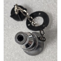 ZŁĄCZE ELEKTRYCZNE POKŁADOWE 3-STYKOWE 3A (POTESTOWE) MOSIĄDZ CHROM Z KORKIEM