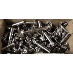 M4x25-35MM MARCOPOL ZŁĄCZE MEBLOWE NIKLOWANE 150 SZTUK