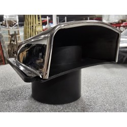 OTWÓR WENTYLACYJNY ZE STALI NIERDZEWNEJ 142(105)x122x60 AISI304  (POWYSTAWOWY)