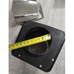 OTWÓR WENTYLACYJNY ZE STALI NIERDZEWNEJ 142(105)x122x60 AISI304  (POWYSTAWOWY)