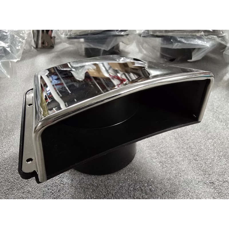 OTWÓR WENTYLACYJNY ZE STALI NIERDZEWNEJ 142(105)x122x60 AISI304  (POWYSTAWOWY)