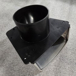 OTWÓR WENTYLACYJNY ZE STALI NIERDZEWNEJ 142(105)x122x60 AISI304  (POWYSTAWOWY)