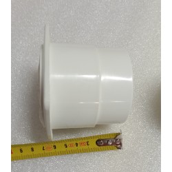 01190 KRATKA WENTYLACYJNA Z MANKIETEM 84x84 BIAŁA PVC ( 2 SZTUKI)