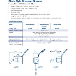 RT2978 WHALE PRYSZNIC  POKRYWKA NIERDZEWNA (OUTLET)