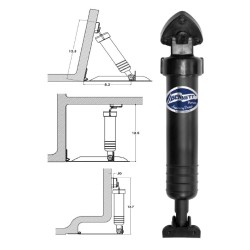 A1101A BENNETT MARINE Siłownik hydrauliczny do systemu trymowania (Trim Tab)