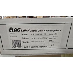 BGR530425-E LEMAX II ELAG PŁYTA GRILLOWA GRZEWCZA Z TACKĄ NA TŁUSZCZ (POWYSTAWOWA)